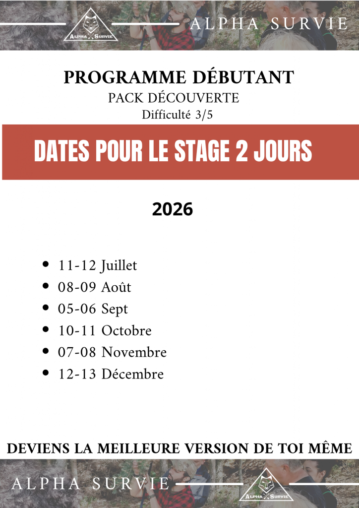 stage de survie debutant 2