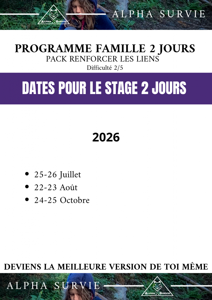 stage de survie famille