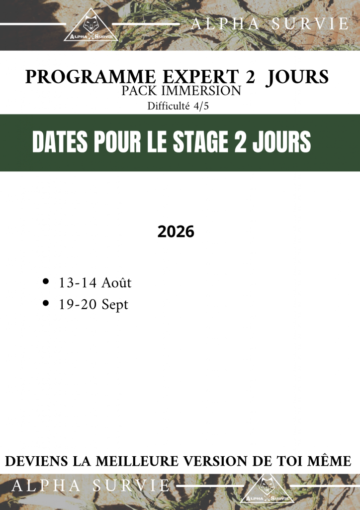 stage survie expert